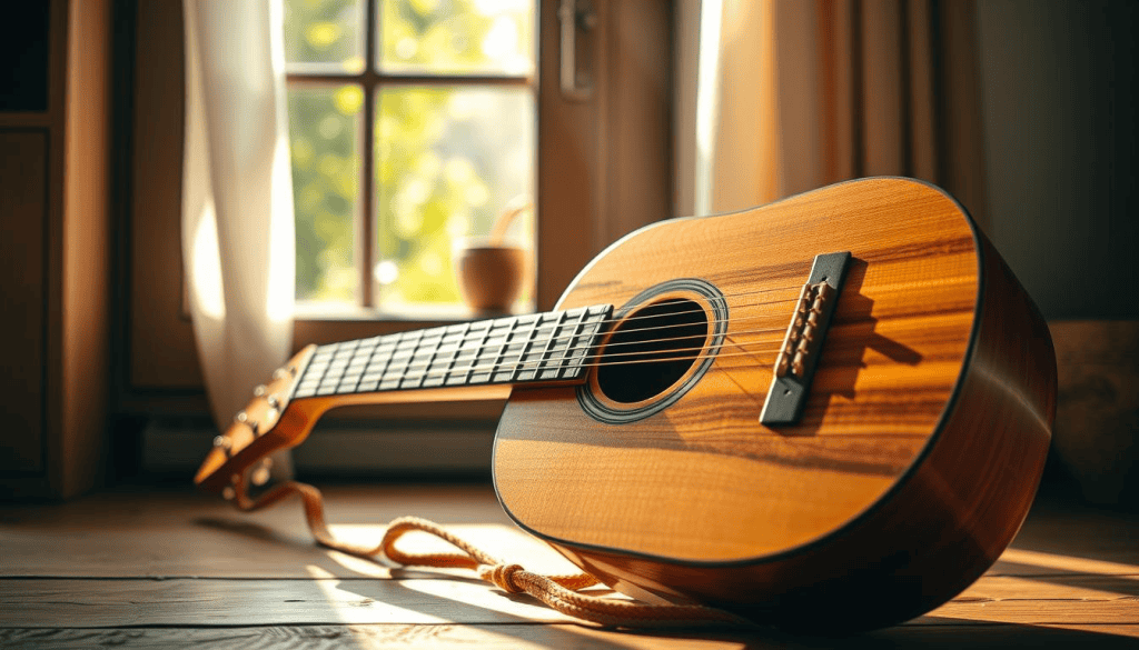 chitarra in legno per bambini